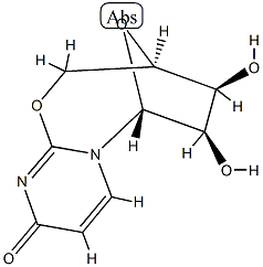 2,5'-Epoxy-2,3-didehydro-2-deoxo-5'-deoxyuridine Struktur