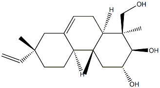 (13S)-7,15-Pimaradiene-2α,3β,19-triol Struktur