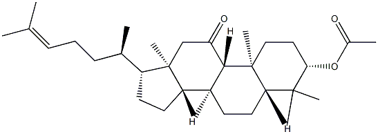 3β-(Acetyloxy)-5α-lanost-24-en-11-one Struktur