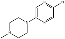 2-chloro-5-(4-methylpiperazin-1-yl)pyrazine Struktur