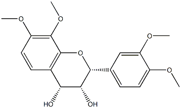 (2R)-3,4-Dihydro-7,8-dimethoxy-2α-(3,4-dimethoxyphenyl)-2H-1-benzopyran-3α,4α-diol Struktur