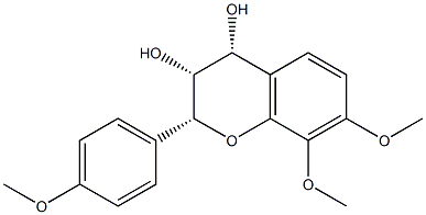 (2R)-2α-(4-Methoxyphenyl)-7,8-dimethoxy-3,4-dihydro-2H-1-benzopyran-3α,4α-diol Struktur