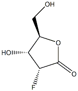 D-Ribonic acid, 2-deoxy-2-fluoro-, gamma-lactone (9CI) Struktur