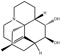 (5β,6α,15R)-11,12-Didehydro-15-methyllycopodane-5,6-diol Struktur