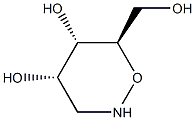 2H-1,2-Oxazine-4,5-diol, tetrahydro-6-(hydroxymethyl)-, (4R,5R,6S)-rel- (9CI) Struktur