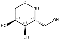 2H-1,2-Oxazine-4,5-diol, tetrahydro-3-(hydroxymethyl)-, (3R,4R,5S)-rel- (9CI) Struktur