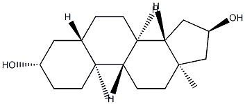 5α-Androstane-3β,16α-diol Struktur