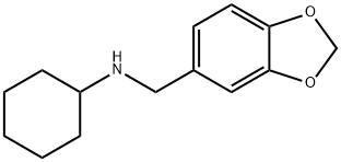 N-(2H-1,3-benzodioxol-5-ylmethyl)cyclohexanamine Struktur