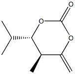 1,3-Dioxan-2-one,5-methyl-4-methylene-6-(1-methylethyl)-,(5R,6R)-rel-(9CI) Struktur