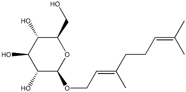 Geranyl b-D-glucoside Struktur