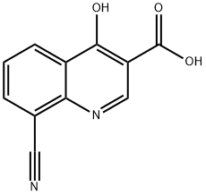 3-Quinolinecarboxylicacid,8-cyano-4-hydroxy-(9CI) Struktur