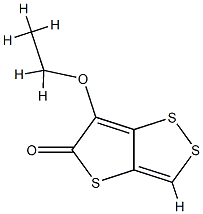 5H-Thieno[3,2-c]-1,2-dithiol-5-one,6-ethoxy-(9CI) Struktur