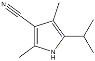 1H-Pyrrole-3-carbonitrile,2,4-dimethyl-5-(1-methylethyl)-(9CI) Struktur