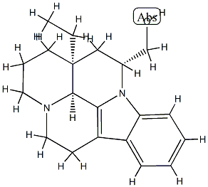 (3α,14α,16α)-14,15-Dihydroeburnamenine-14-methanol Struktur