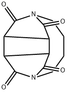 3a,3b,6a,6b-Tetrahydro-2,5-butanocyclobuta[1,2-c:3,4-c']dipyrrole-1,3,4,6-tetrone Struktur