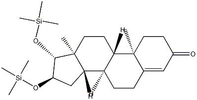 16α,17β-Bis(trimethylsiloxy)androst-4-en-3-one Struktur