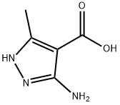 1H-Pyrazole-4-carboxylicacid,3-amino-5-methyl-(9CI) Struktur