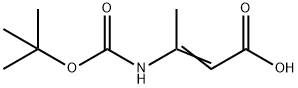 2-Butenoicacid,3-[[(1,1-dimethylethoxy)carbonyl]amino]-(9CI) Struktur