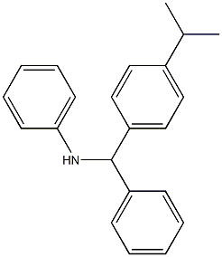 4-(1-Methylethyl)-N,α-diphenylbenzenemethanamine Struktur