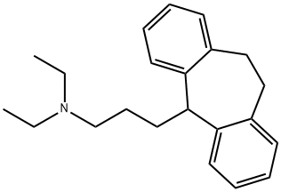 N,N-Diethyl-10,11-dihydro-5H-dibenzo[a,d]cycloheptene-5-(1-propanamine) Struktur