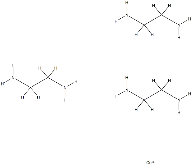 cobalt(II) tris(ethylenediamine) Struktur