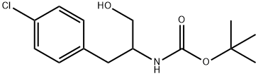 tert-butyl 3-(4-chlorophenyl)-1-hydroxypropan-2-ylcarbamate Struktur