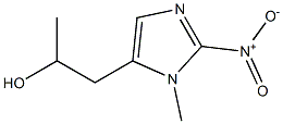 α,1-Dimethyl-2-nitro-1H-imidazole-5-ethanol Struktur