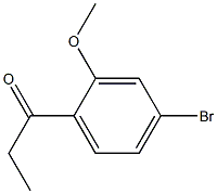 1-(4-bromo-2-methoxyphenyl)propan-1-one Struktur