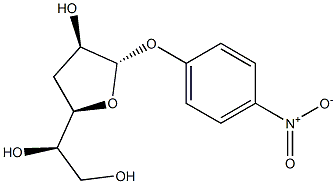 p-Nitrophenyl 3-deoxy-β-D-xylo-hexofuranoside Struktur