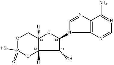 adenosine-3',5'-cyclic phosphorothioate Struktur