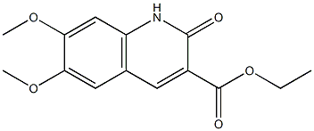 ethyl 1,2-dihydro-6,7-dimethoxy-2-oxoquinoline-3-carboxylate Struktur