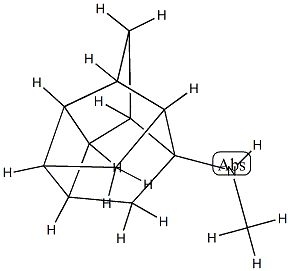 1,2,4-Ethanylylidene-1H-cyclobuta[cd]pentalen-4(1aH)-amine,hexahydro-N-methyl-,()-(8CI) Struktur