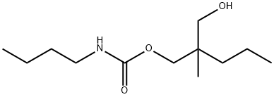 2-(Hydroxymethyl)-2-methylpentyl=butylcarbamate Struktur