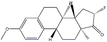 16β-Fluoro-3-methoxy-1,3,5(10)-estratrien-17-one Struktur