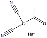 Propanedinitrile, formyl-, ion(1-), sodium Struktur