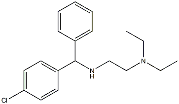 N'-[α-(p-Chlorophenyl)benzyl]-N,N-diethylethylenediamine Struktur