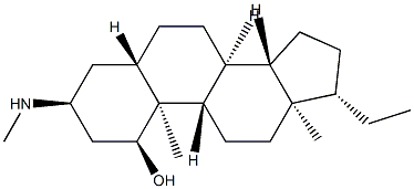 3α-Methylamino-5α-pregnan-1α-ol Struktur