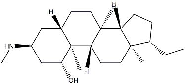 3α-Methylamino-5α-pregnan-1β-ol Struktur