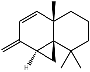 (1aS,8aS)-1,1aα,2,4a,5,6,7,8-Octahydro-4aβ,8,8-trimethyl-2-methylenecyclopropa[d]naphthalene Struktur