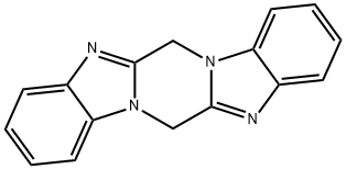 6H,13H-Pyrazino[1,2-a:4,5-a']bisbenzimidazole Struktur