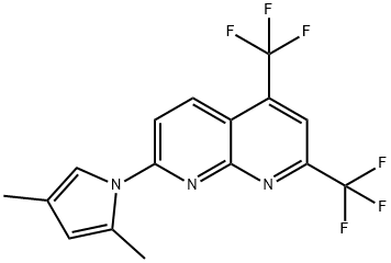 1,8-Naphthyridine,7-(2,4-dimethyl-1H-pyrrol-1-yl)-2,4-bis(trifluoromethyl)-(9CI) Struktur