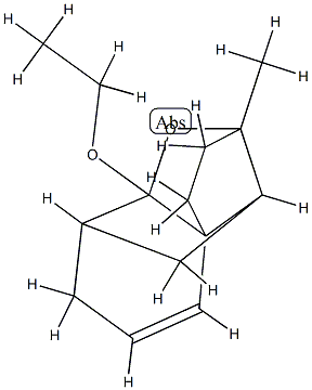 5H-8,2,4a-Ethanylylidene-2H-1-benzopyran,8a-ethoxy-3,4,7,8-tetrahydro-2-methyl-(9CI) Struktur