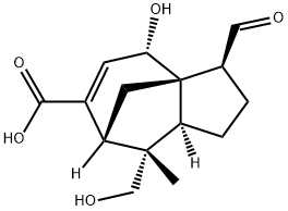 (3S)-3-Formyl-2,3,4,7,8,8aβ-hexahydro-4β-hydroxy-8β-(hydroxymethyl)-8-methyl-1H-3aα,7α-methanoazulene-6-carboxylic acid Struktur