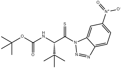 Boc-Thiono-t-Leu-1-(6-nitro)benzotriazolide Struktur