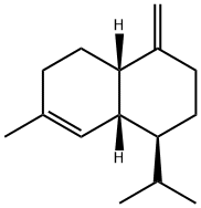 [1S,(-)]-1,2,3,4,4aα,5,6,8aα-Octahydro-7-methyl-4-methylene-1-isopropylnaphthalene Struktur