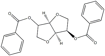 2-O,5-O-Dibenzoyl-1,4:3,6-dianhydro-D-mannitol Struktur