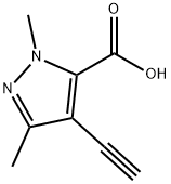 1H-Pyrazole-5-carboxylicacid,4-ethynyl-1,3-dimethyl-(9CI) Struktur