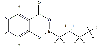 2-Butyl-4H-1,3,2-benzodioxaborin-4-one Struktur