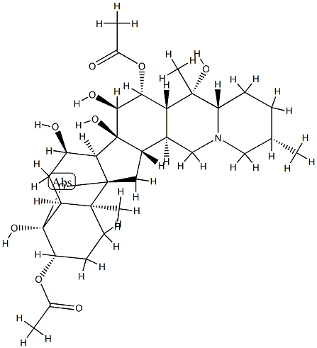 germine-3,16-diacetate Struktur