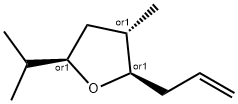 Furan, tetrahydro-3-methyl-5-(1-methylethyl)-2-(2-propenyl)-, (2R,3S,5R)-rel- (9CI) Struktur